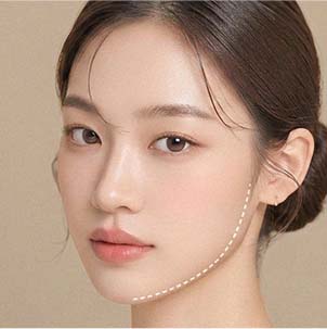 얼굴 라인 정돈