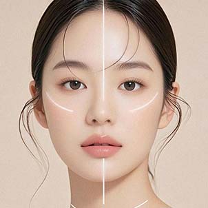 입체감 있는 얼굴 비율 개선